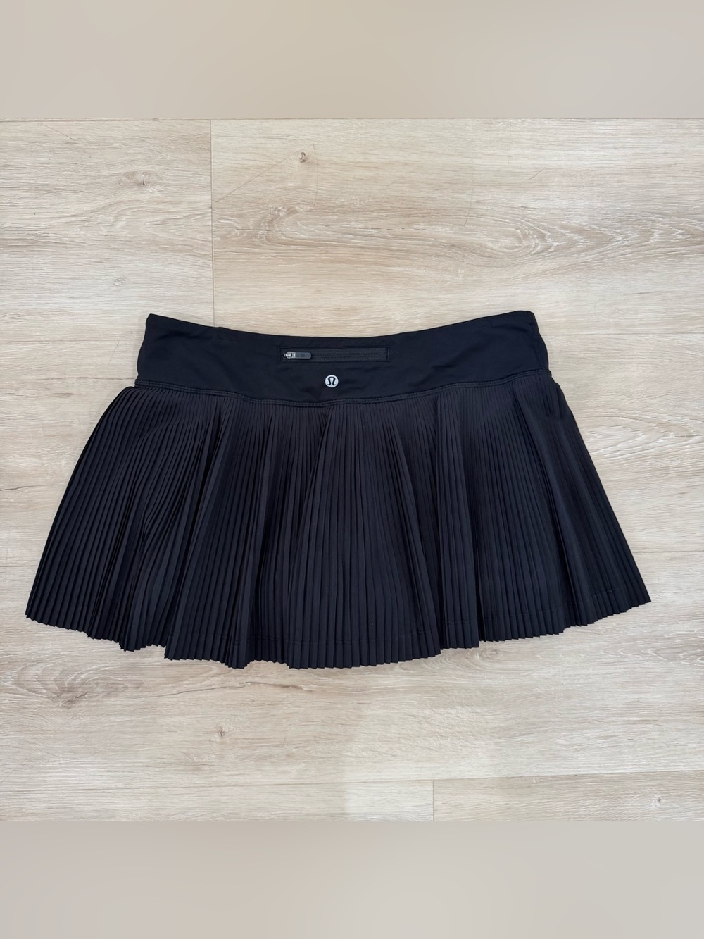 lululemon athletica Black Pleated Skater Skirt